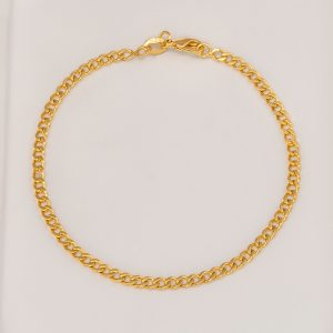 Pulsera-cubana en oro laminado-20cm